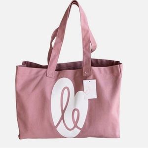 Ellie Activewear || *Limited Edition* Canvas Tote Bag in Soft Blush 🩷NWT🩷